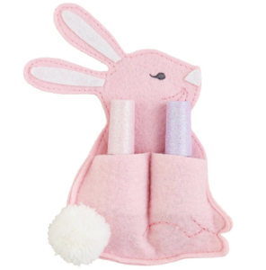 Pink Bunny Nail Polish Holder Set